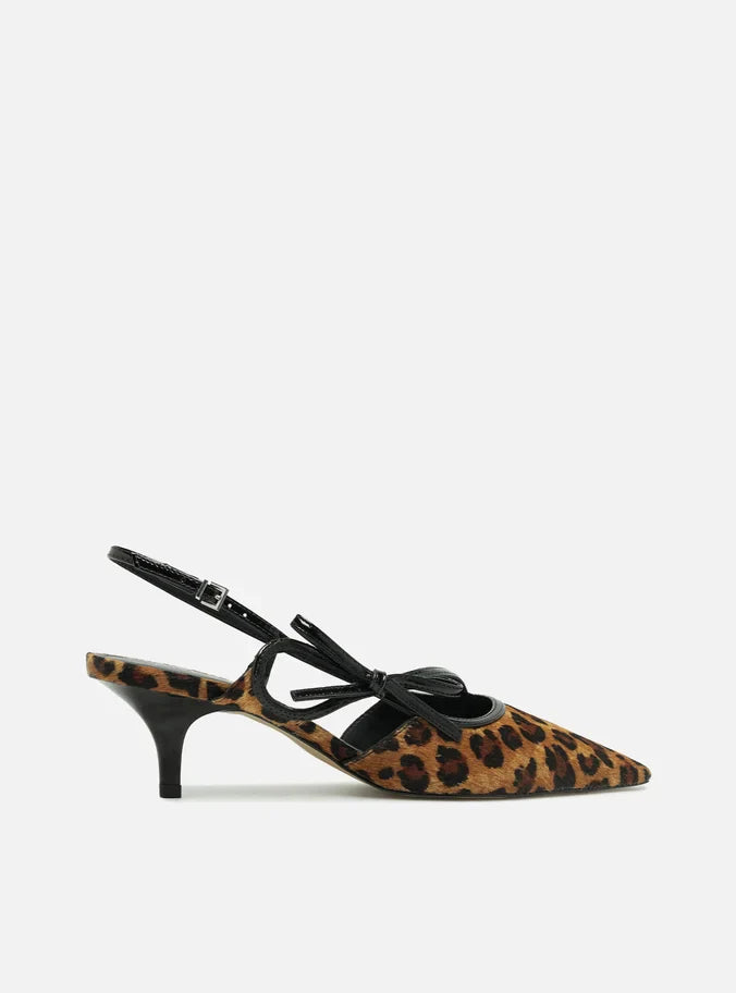 Tessa Mid Stiletto Leather Pump