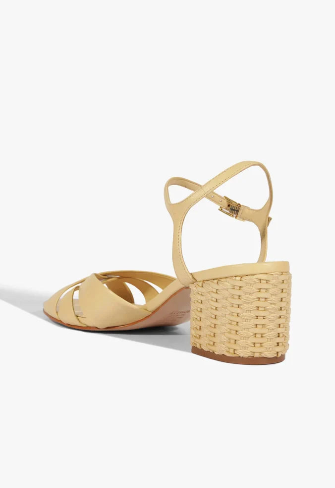 Keefa Mid Block Leather Sandal RESORT 25 - Schutz Shoes