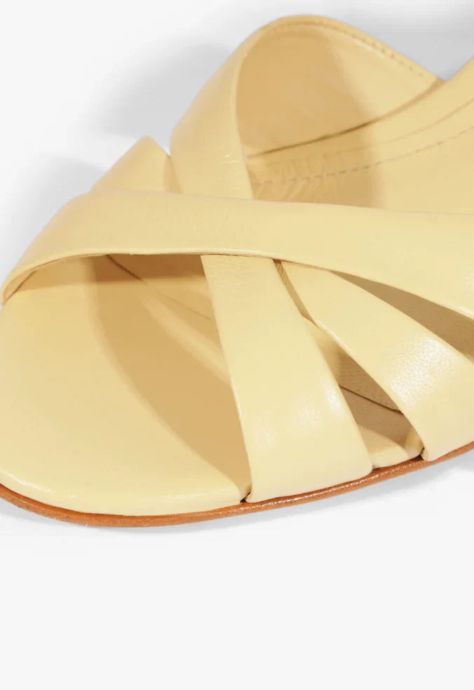 Keefa Mid Block Leather Sandal RESORT 25 - Schutz Shoes