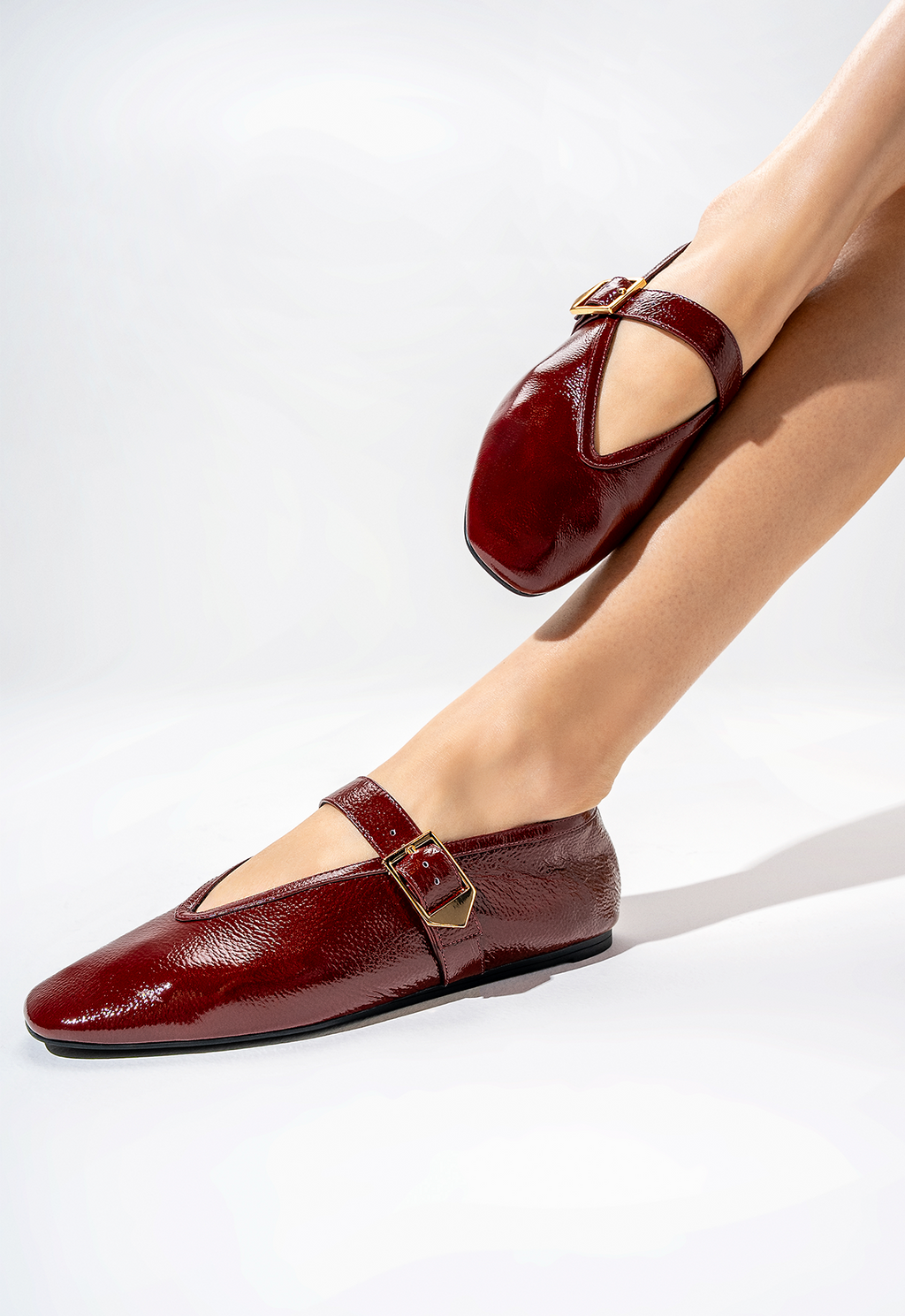 Courtney Buckle Hair Calf Flat PRE FALL 25 - Schutz Shoes