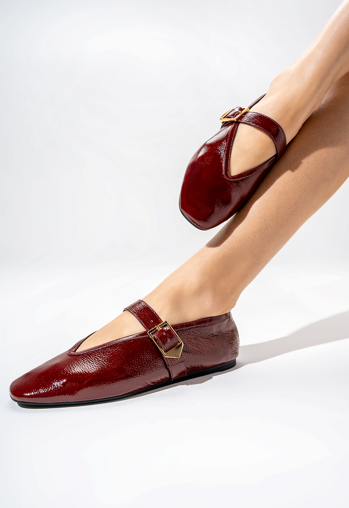 Courtney Buckle Hair Calf Flat PRE FALL 25 - Schutz Shoes