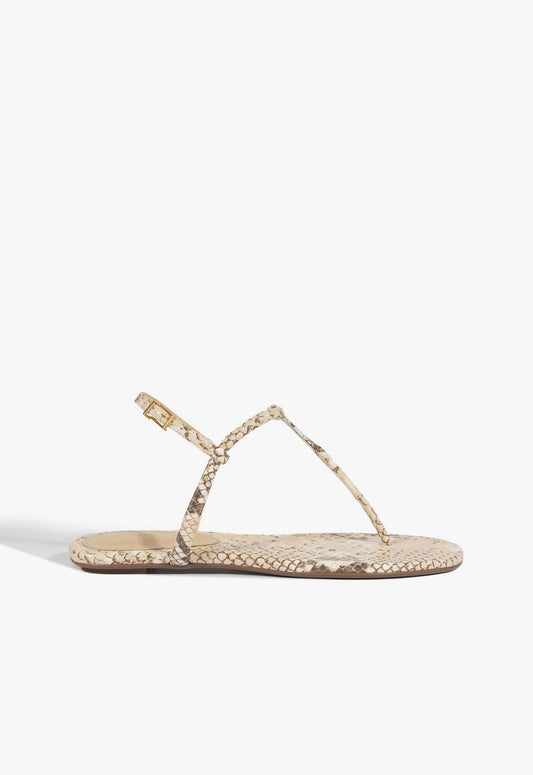 Elsha Flat Sandal SPRING 25 5 Animal Print Leather - Schutz Shoes