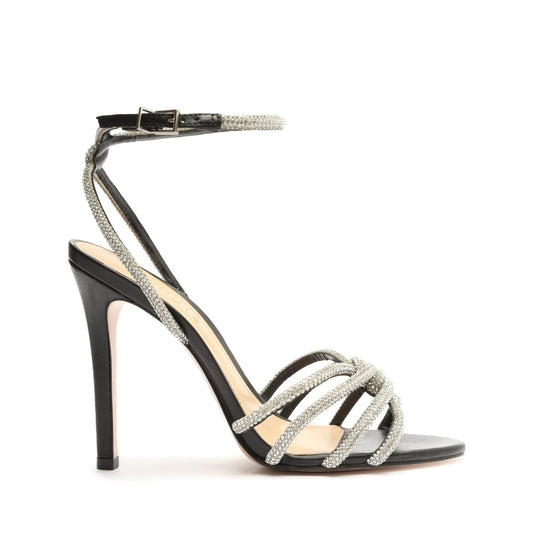 Rachel Glam Nappa Leather Sandal OLD 5 Black Nappa Leather - Schutz Shoes