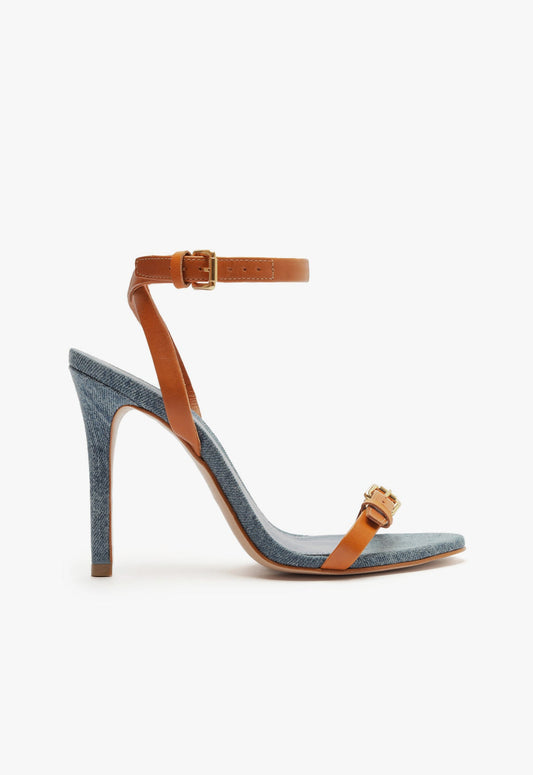 Aurora Sandal RESORT 25 5 Blue Leather - Schutz Shoes
