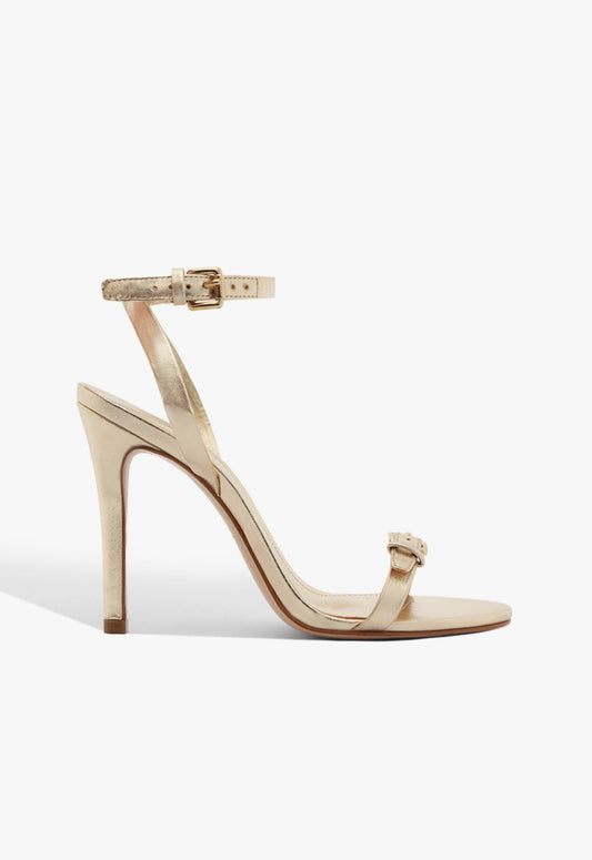 Aurora Sandal SPRING 25 5 Platina Metallic - Schutz Shoes