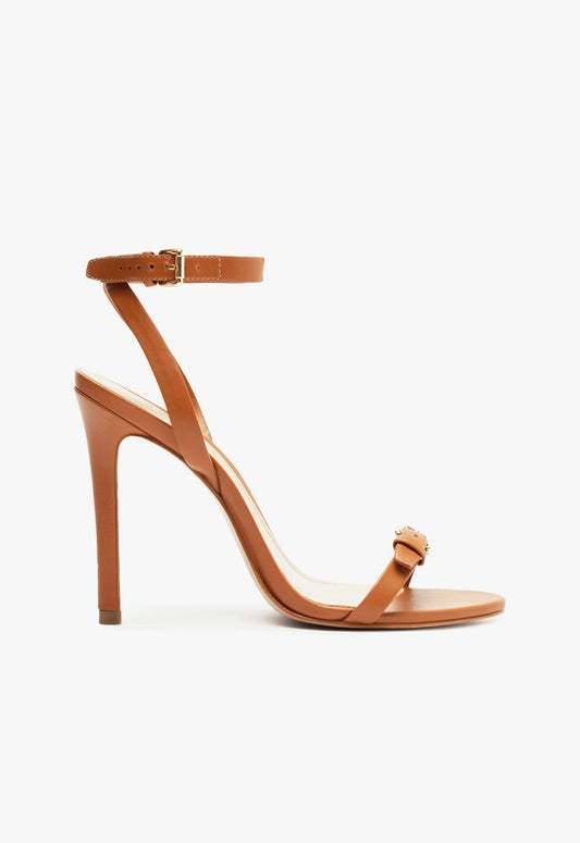 Aurora Sandal SPRING 25 5 Brown Leather - Schutz Shoes