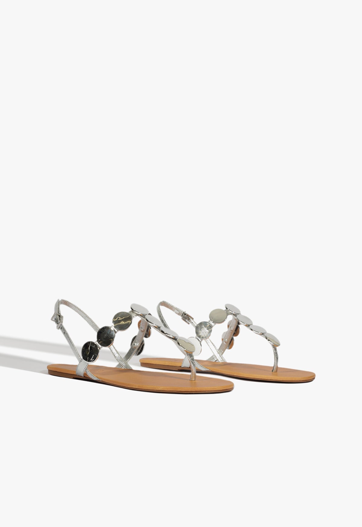 Acacia Silver Leather Sandal SUMMER 25 - Schutz Shoes
