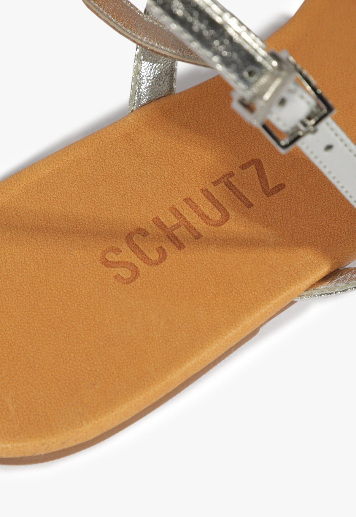 Acacia Silver Leather Sandal SUMMER 25 - Schutz Shoes