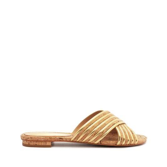 Latifah Cork Sandal OLD 5 Gold Cork - Schutz Shoes