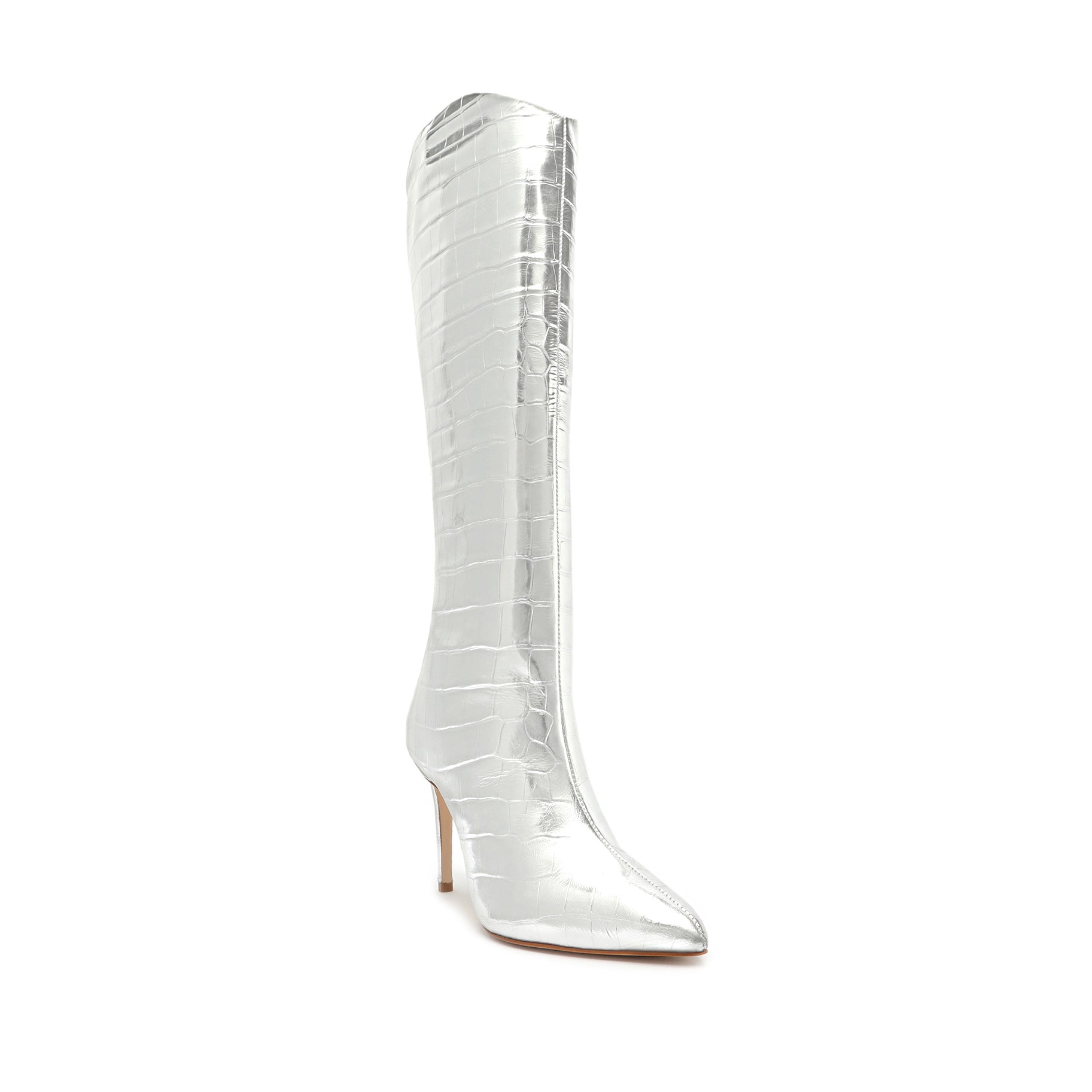 Maryana Crocodile-Embossed Leather Boot OLD - Schutz Shoes