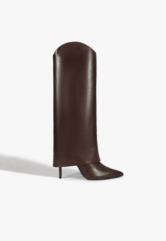 Maryana Cloak WINTER 24 5 Brown Leather - Schutz Shoes