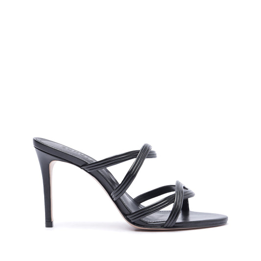 Brynn Casual Leather Sandal OLD 5 Black Leather - Schutz Shoes