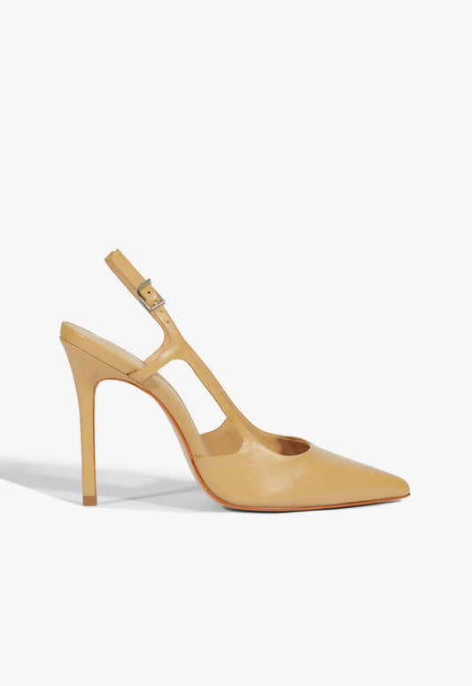 Boris High Stiletto Beige Pump SPRING 25 5 Beige Leather - Schutz Shoes