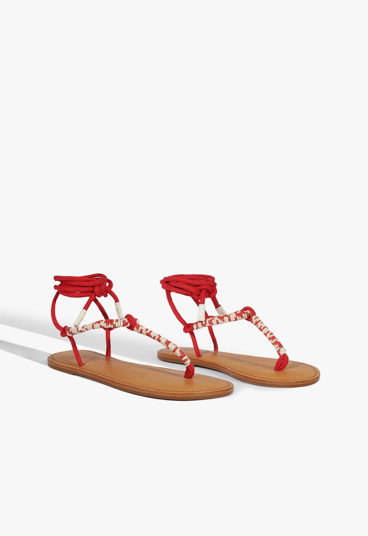 Claire Red Flat Sandal SPRING 25 - Schutz Shoes