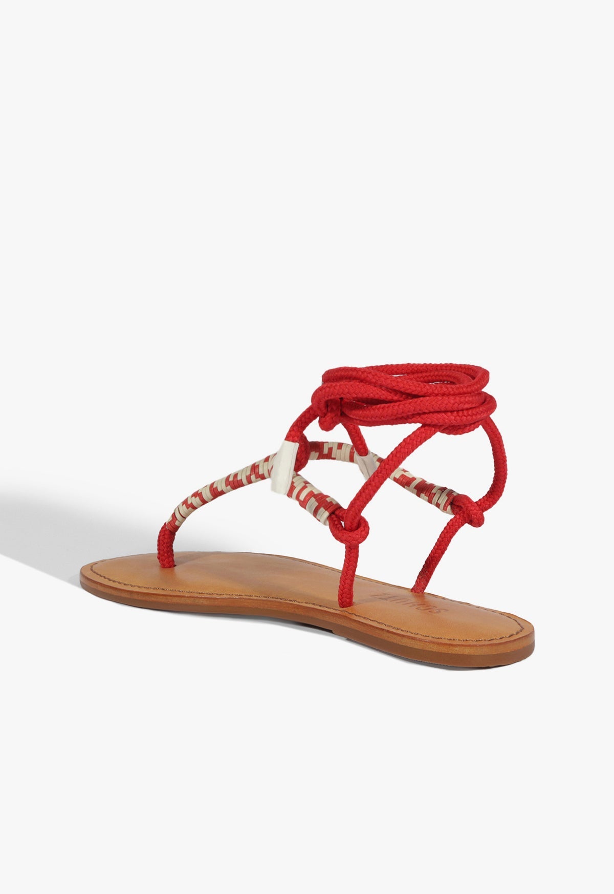 Claire Red Flat Sandal SPRING 25 - Schutz Shoes