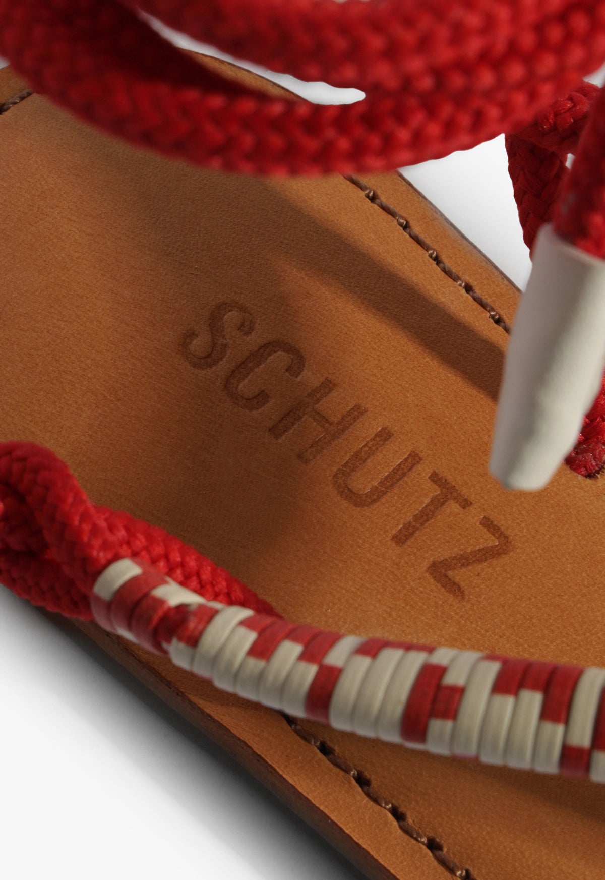 Claire Red Flat Sandal SPRING 25 - Schutz Shoes