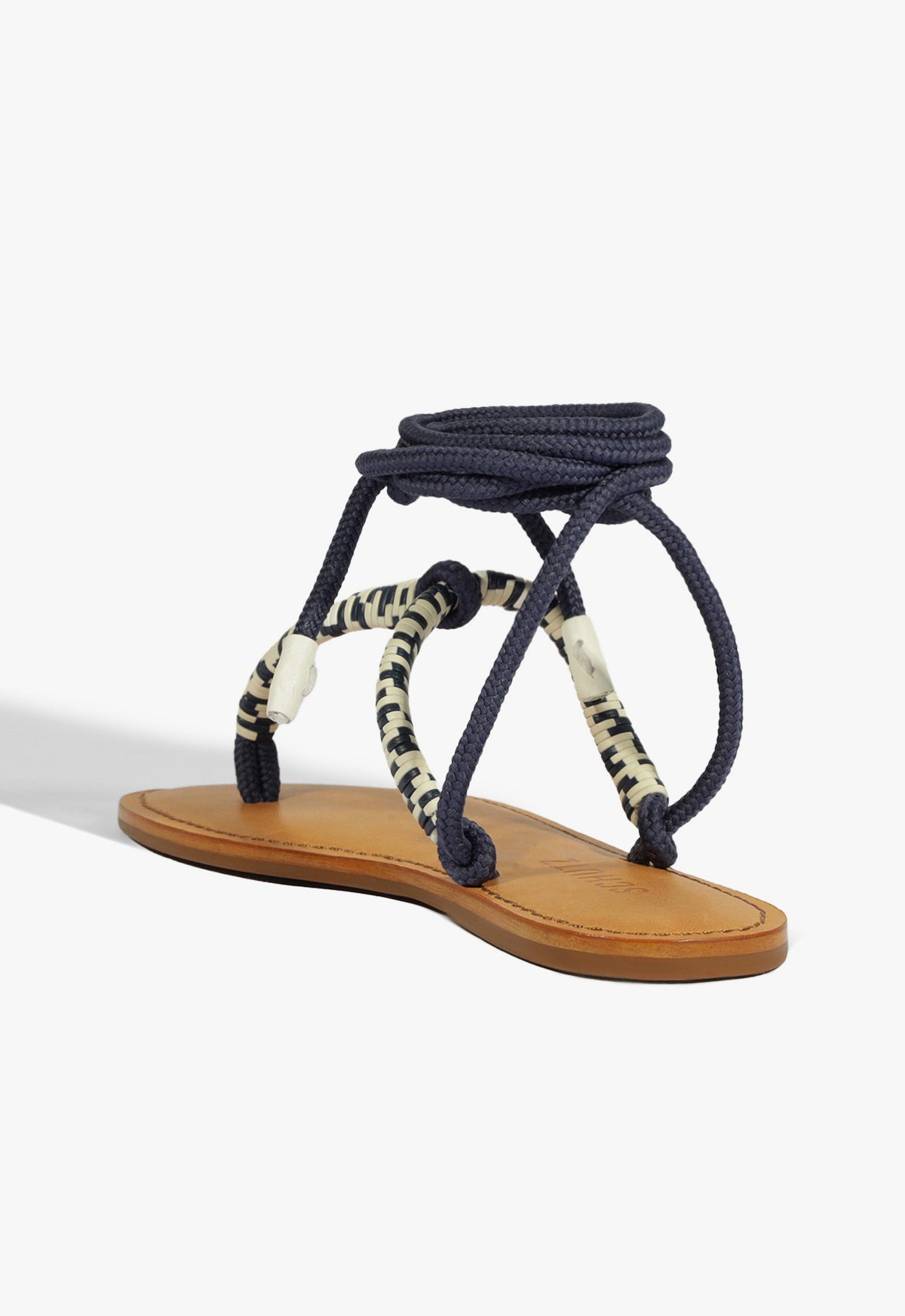 Claire Blue Flat Sandal SPRING 25 - Schutz Shoes