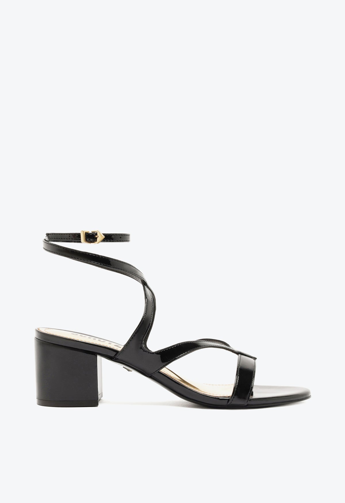 Stephanie Block Patent Sandal PRE FALL 24 5 Black Patent - Schutz Shoes