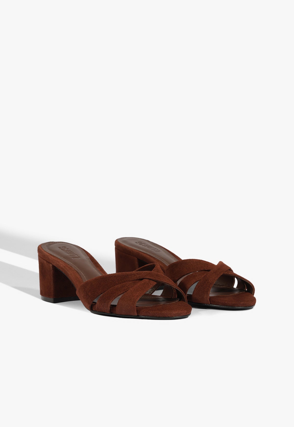 Keefa Block Mule Suede Sandal PRE FALL 25 - Schutz Shoes