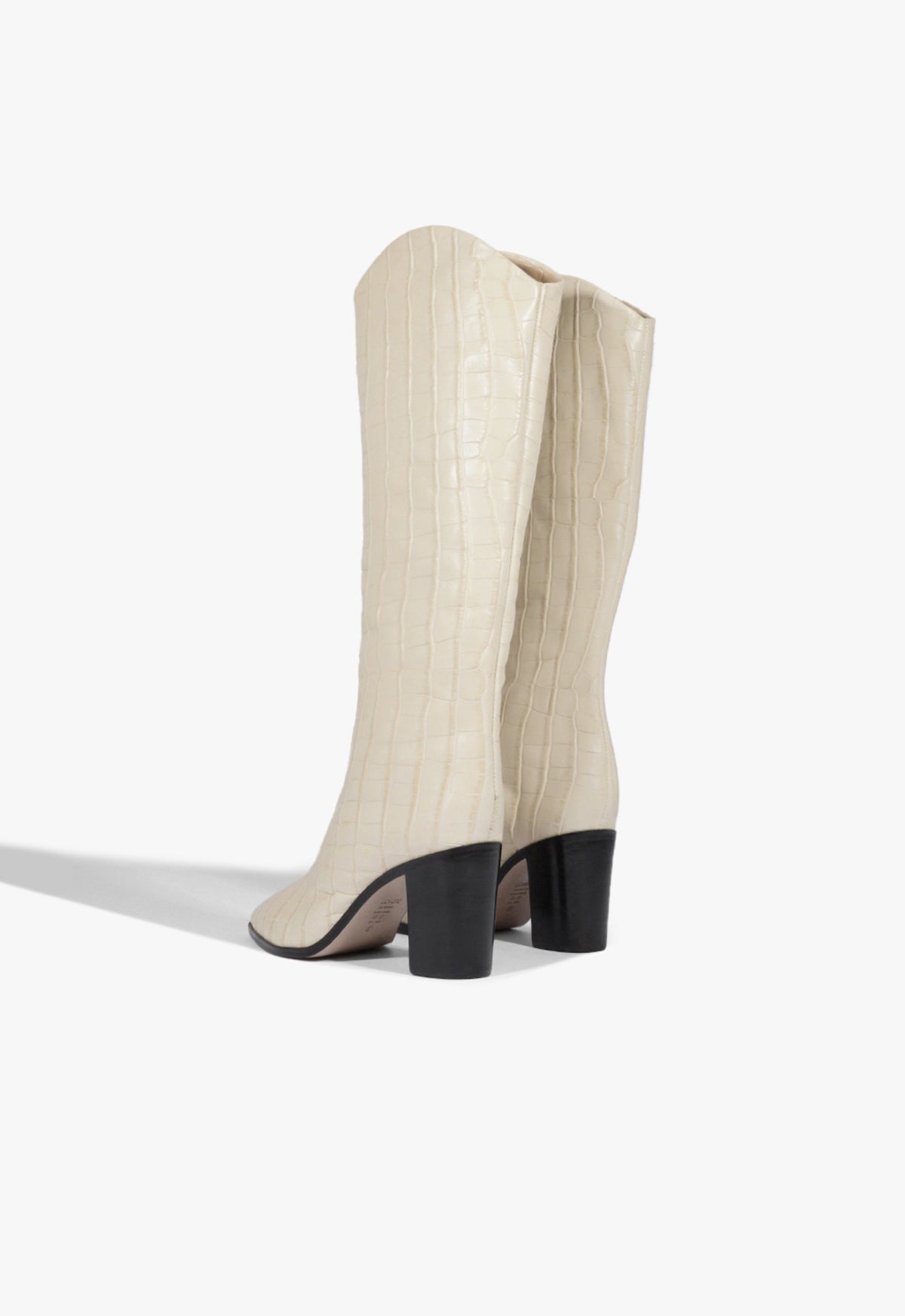 Maryana Block Crocodile-Embossed Leather Boot FALL 24 - Schutz Shoes