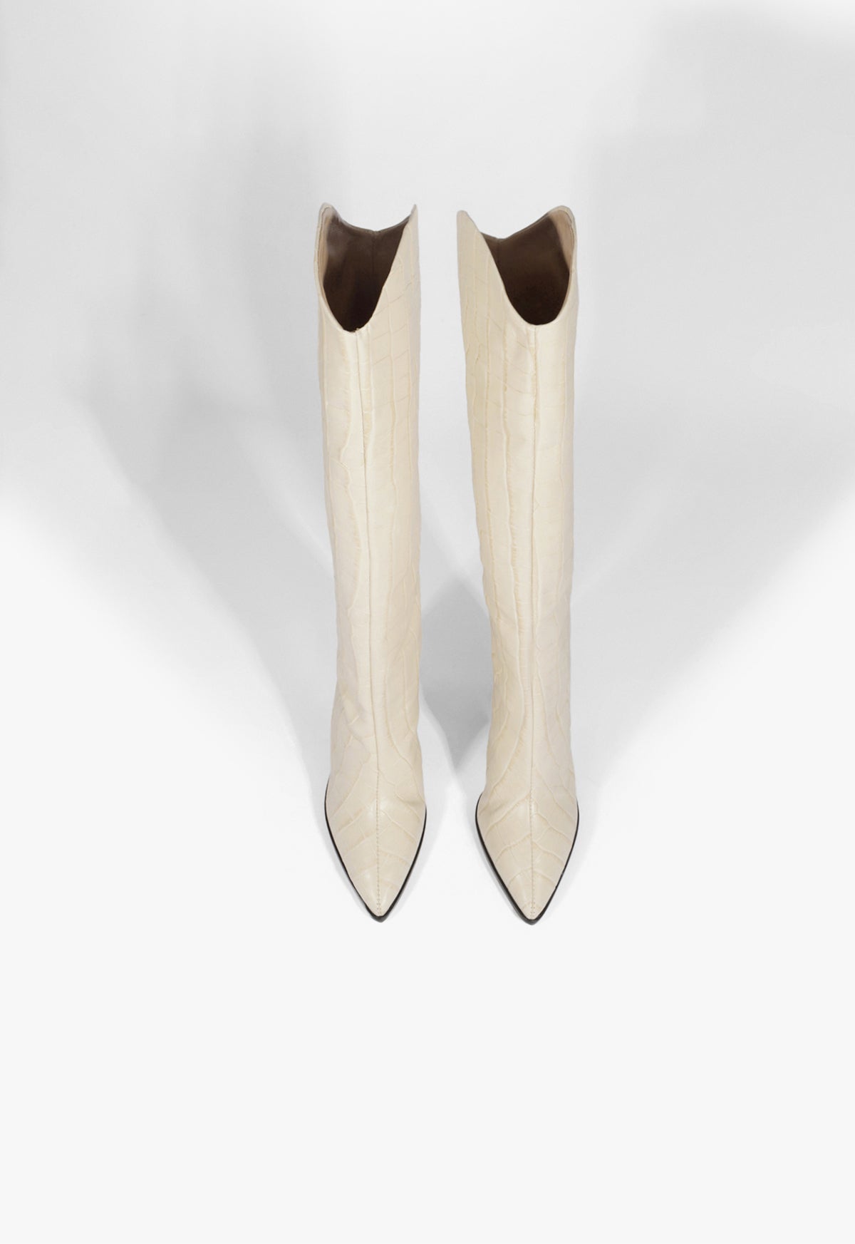 Maryana Block Crocodile-Embossed Leather Boot FALL 24 - Schutz Shoes