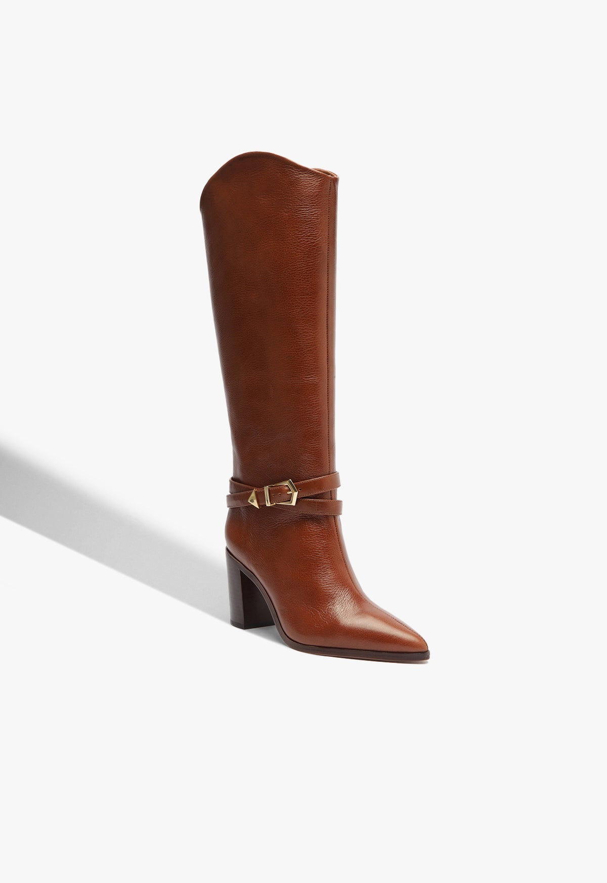 Maryana Belt Block Leather Boot FALL 24 - Schutz Shoes