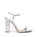 Gimenez Sandal OLD 5 Prata Silver Metallic Leather - Schutz Shoes