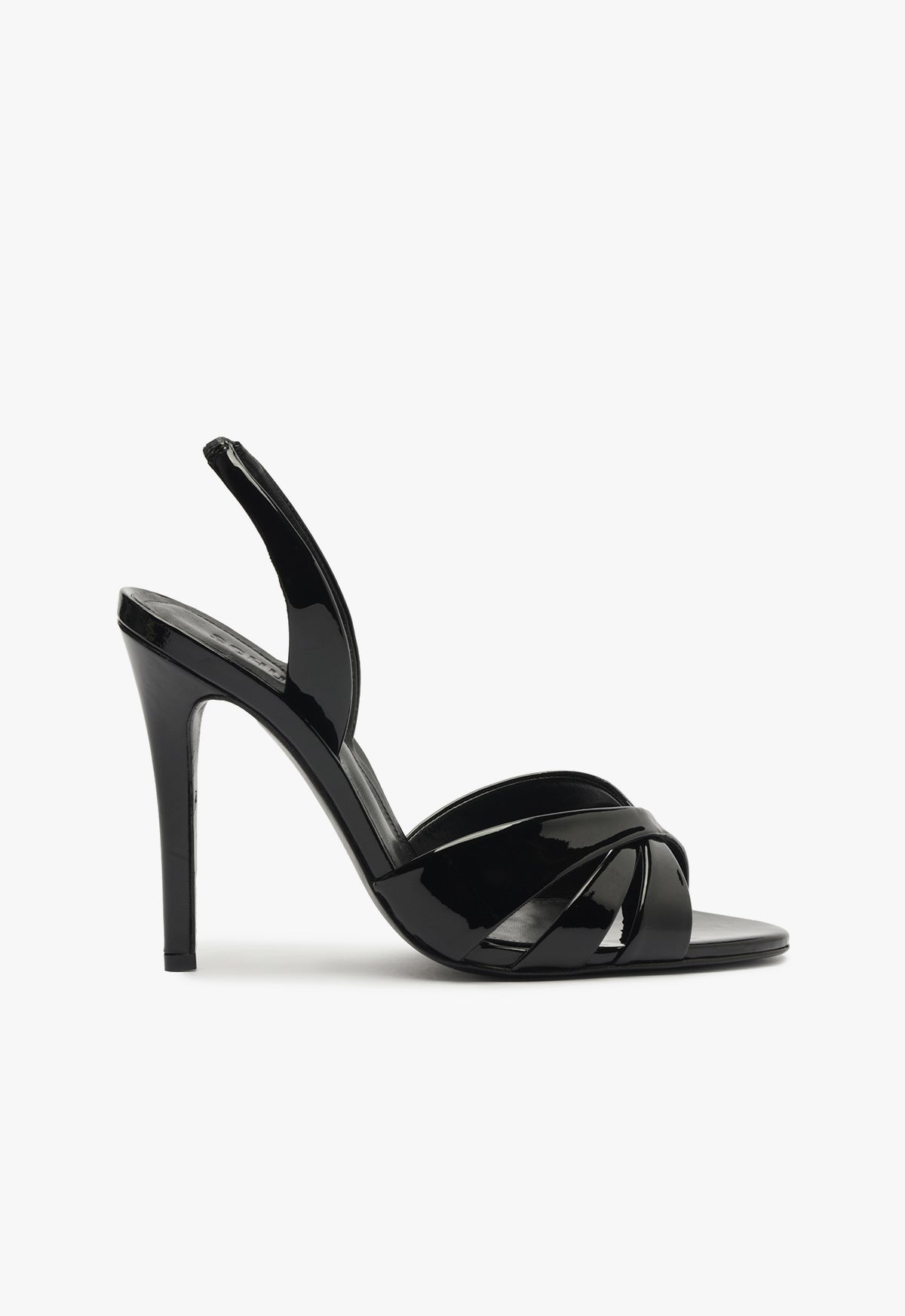 Keefa Sling Sandal WINTER 24 5 Black Patent Leather - Schutz Shoes
