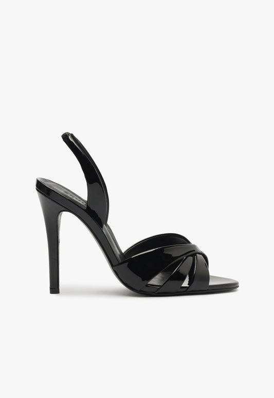 Keefa Sling Sandal WINTER 24 5 Black Patent Leather - Schutz Shoes