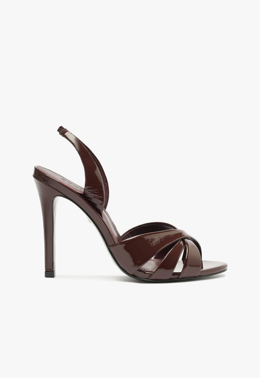Keefa Sling Sandal WINTER 24 5 Red Patent Leather - Schutz Shoes