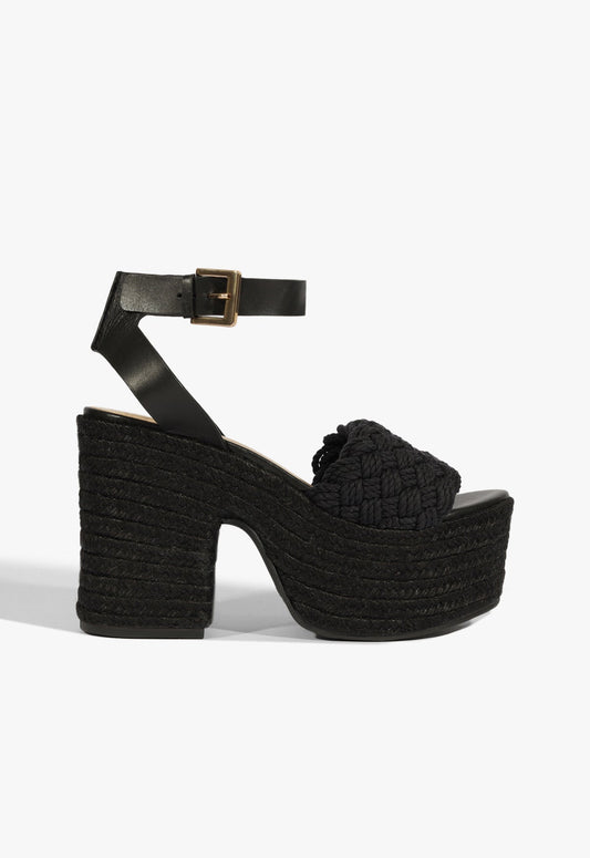 Isabel Platform Sandal SPRING 25 5 Black Synthetic - Schutz Shoes