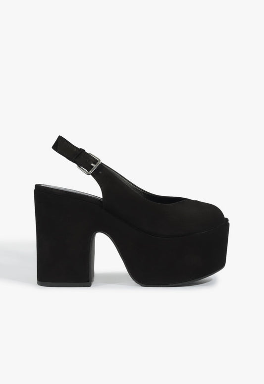 Brandi Nubuck Sandal Summer 25 5 Black Nubuck - Schutz Shoes