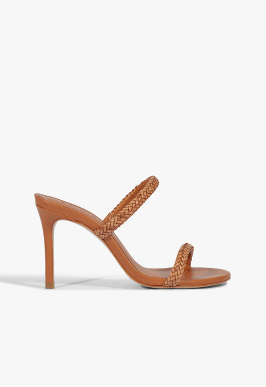 Taliah Woven Sandal SPRING 25 5 Cuoio Brown Synthetic - Schutz Shoes