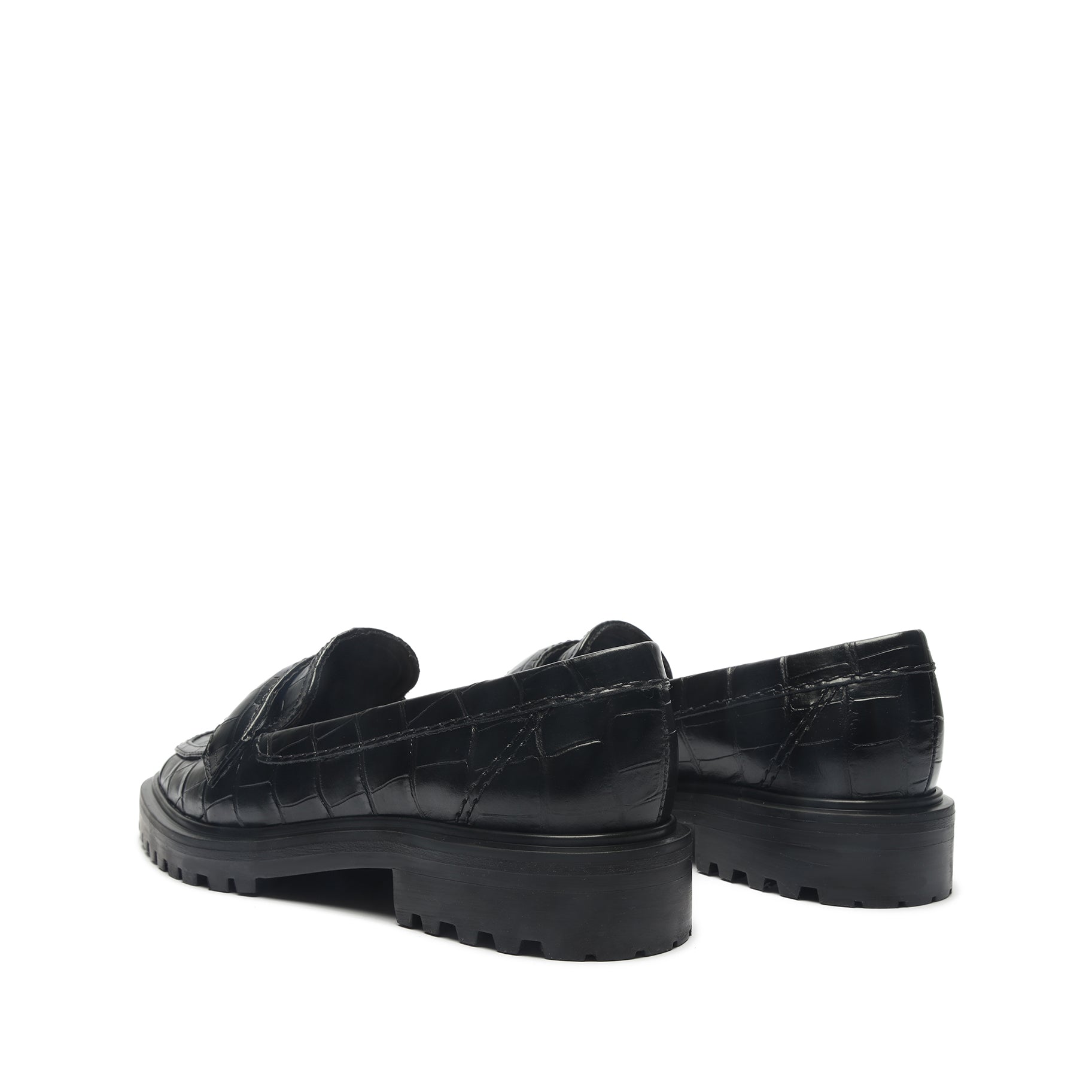 Kristine Crocodile-Embossed Leather Loafer OLD - Schutz Shoes