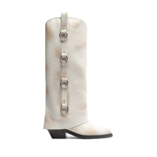 Zachy Up Cloak Leather Boot OLD 5 Beige Leather - Schutz Shoes