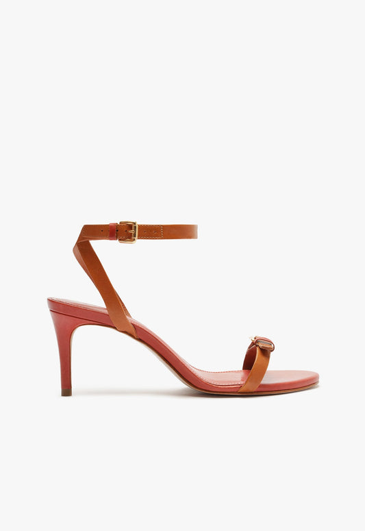Aurora Mid Sandal RESORT 25 5 Orange Leather - Schutz Shoes