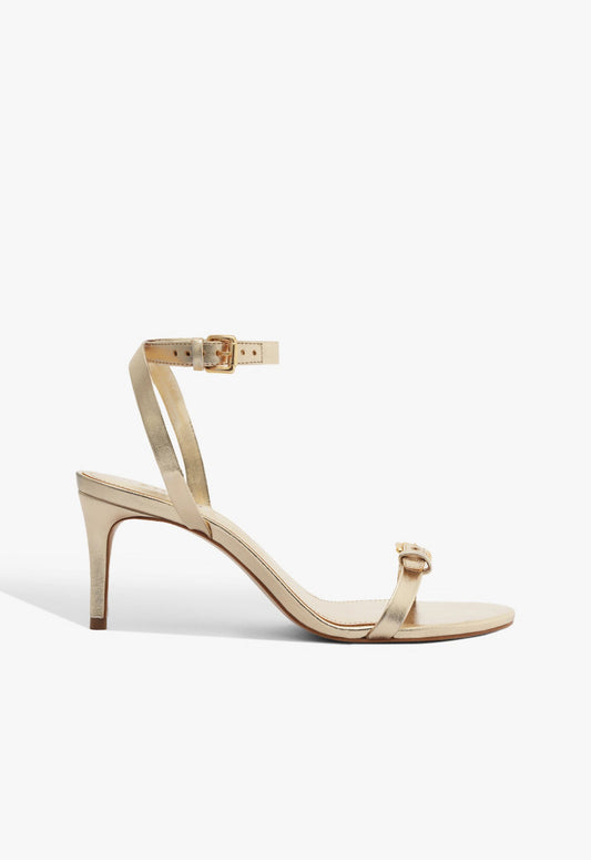 Aurora Mid Sandal SPRING 25 5 Platina Metallic - Schutz Shoes