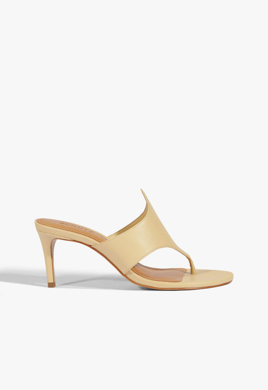 Elena Sandal SPRING 25 5 Natural Nibs Leather - Schutz Shoes