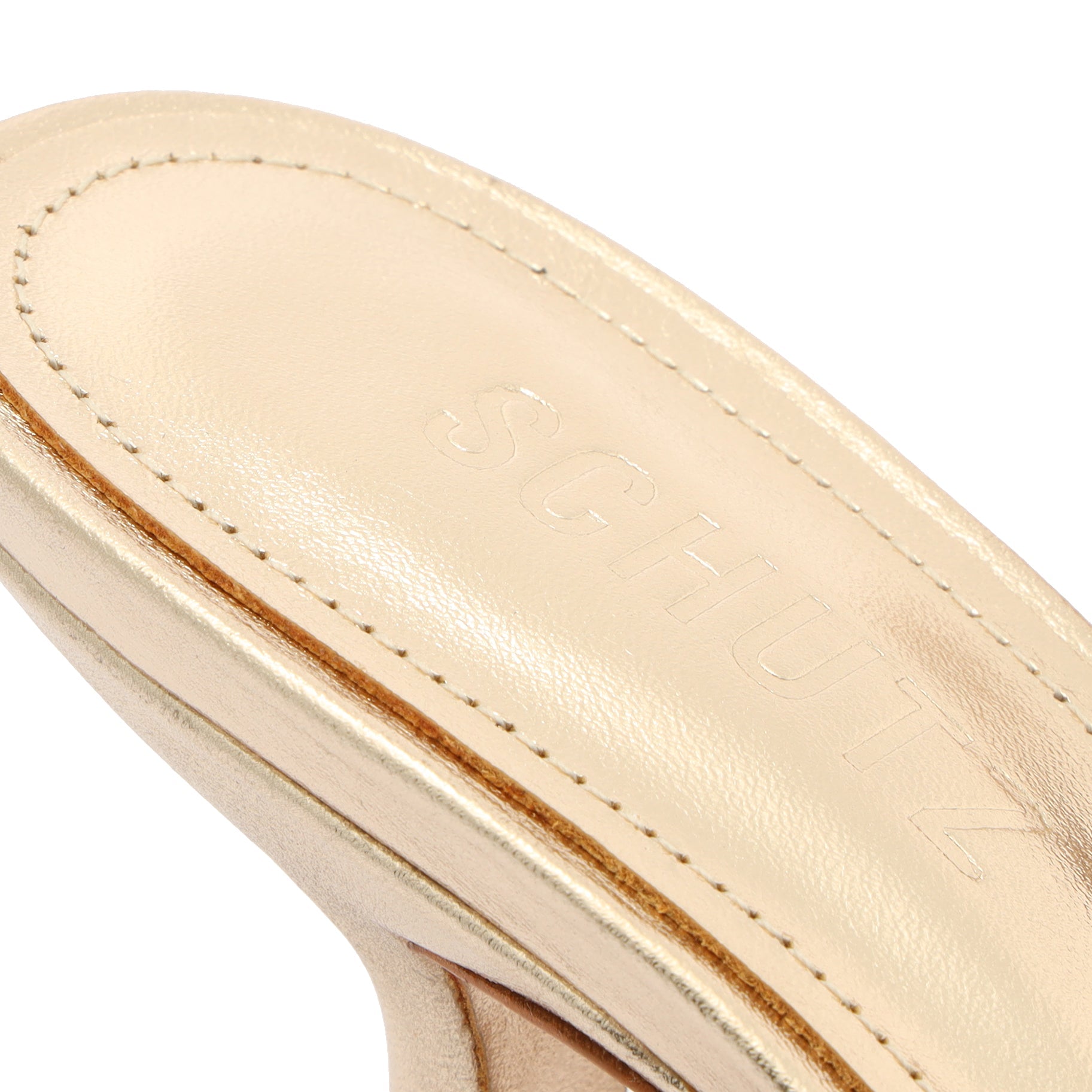 Posseni Metallic Leather Sandal OLD - Schutz Shoes