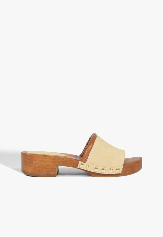 Shay Sandal SPRING 25 5 Beige Suede - Schutz Shoes