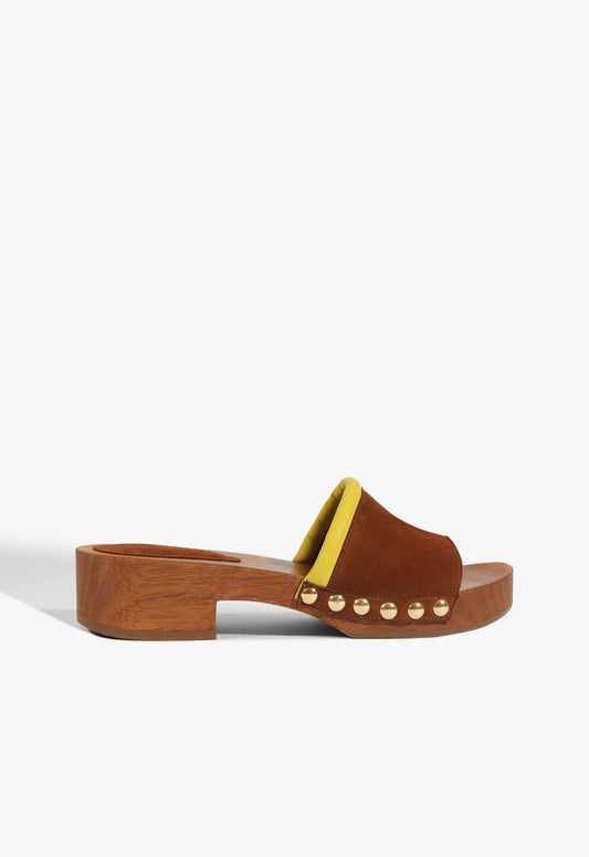 Shay Sandal SPRING 25 5 Brown Suede - Schutz Shoes