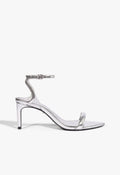Skye Mid Stiletto Specchio Leather Sandal OLD 5 Silver Specchio Leather - Schutz Shoes