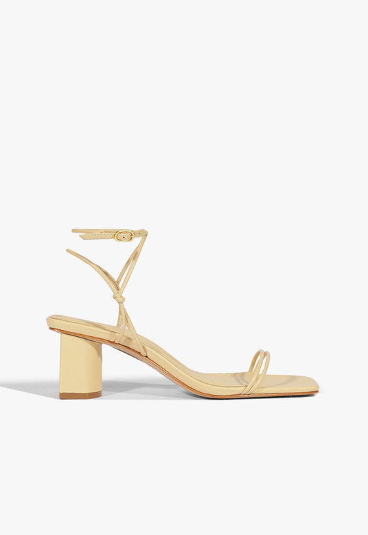 Pompeii Mid Sandal SPRING 25 5 Beige Leather - Schutz Shoes