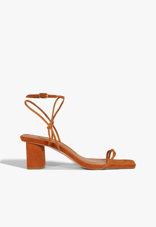 Pompeii Mid Sandal SPRING 25 5 Brown Suede - Schutz Shoes