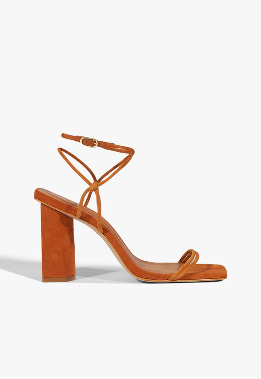 Pompeii Sandal SPRING 25 5 Brown Suede - Schutz Shoes