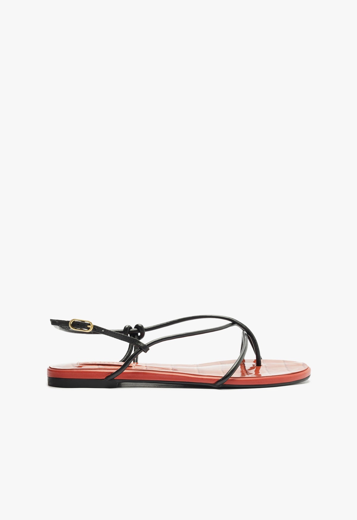 Malta Flat Sandal RESORT 25 5 Orange Synthetic - Schutz Shoes