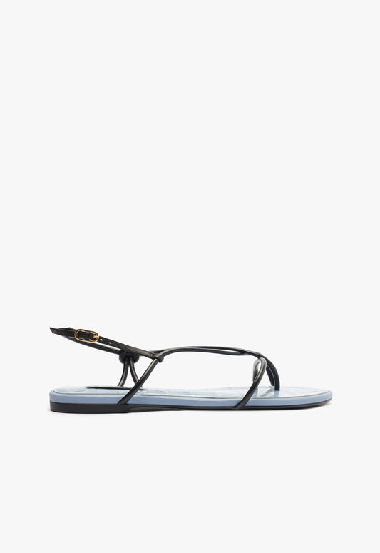 Malta Flat Sandal RESORT 25 5 Blue Synthetic - Schutz Shoes