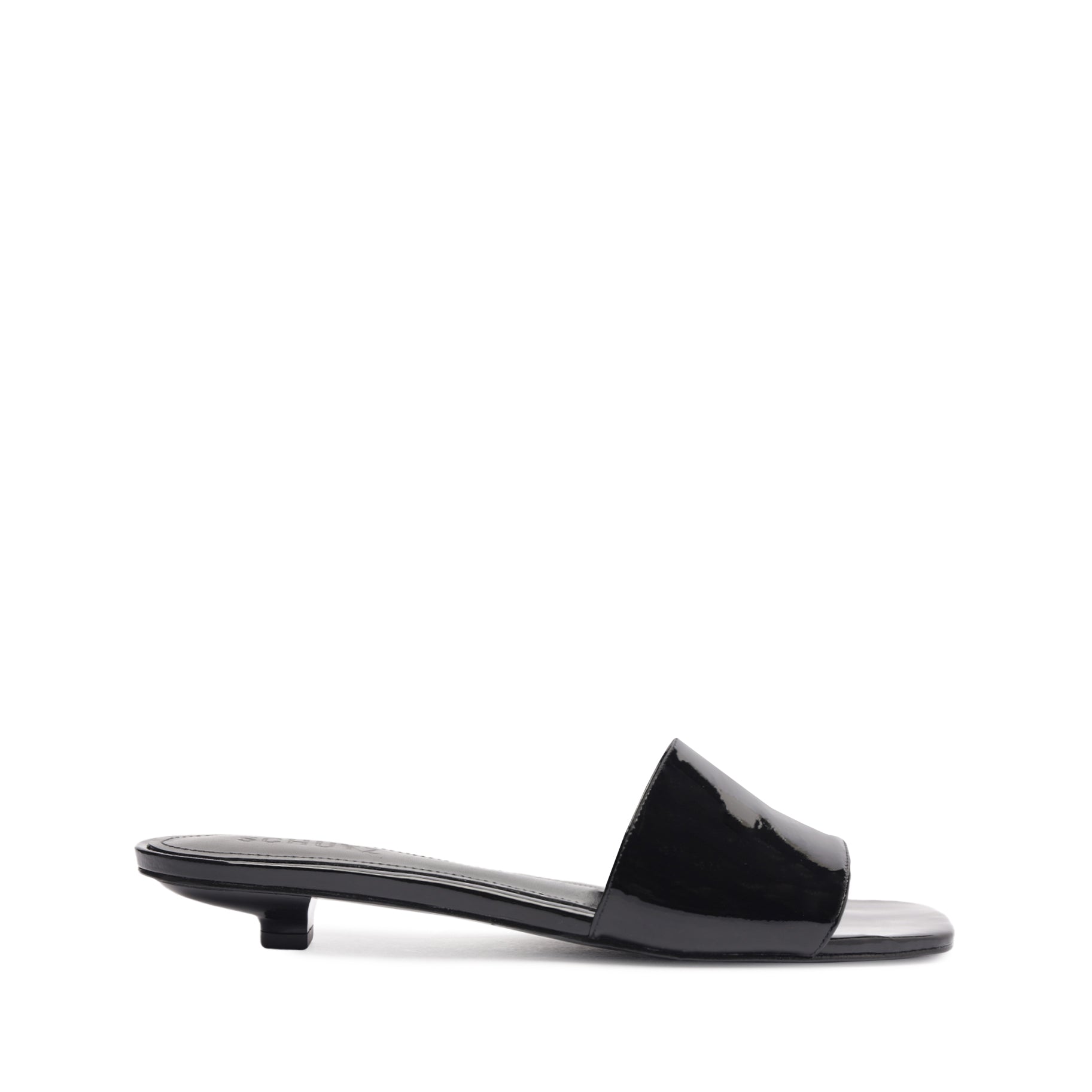 Avery Patent Leather Sandal OLD 5 Black Patent Leather - Schutz Shoes