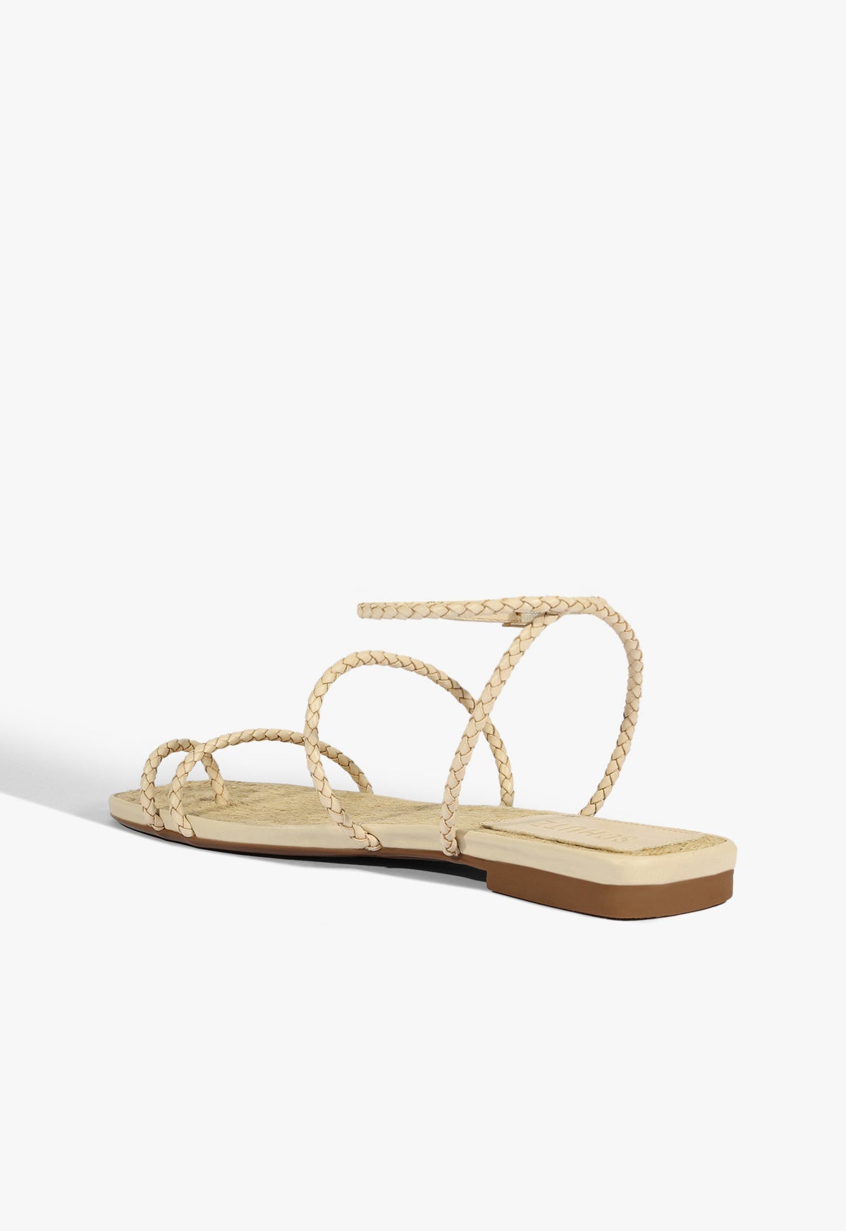 Kaya Beige Leather Flat Sandal SUMMER 25 - Schutz Shoes