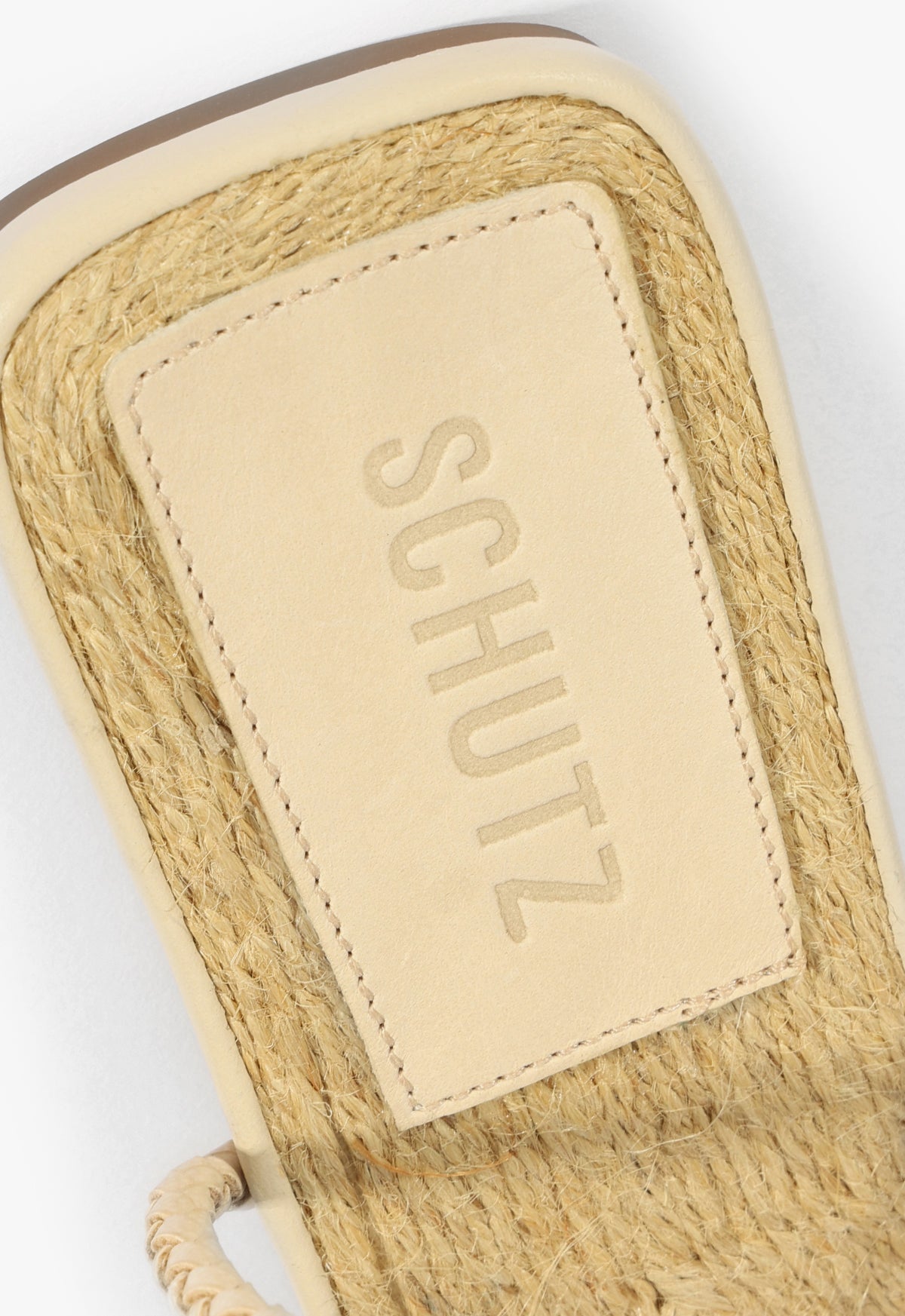Kaya Beige Leather Flat Sandal SUMMER 25 - Schutz Shoes